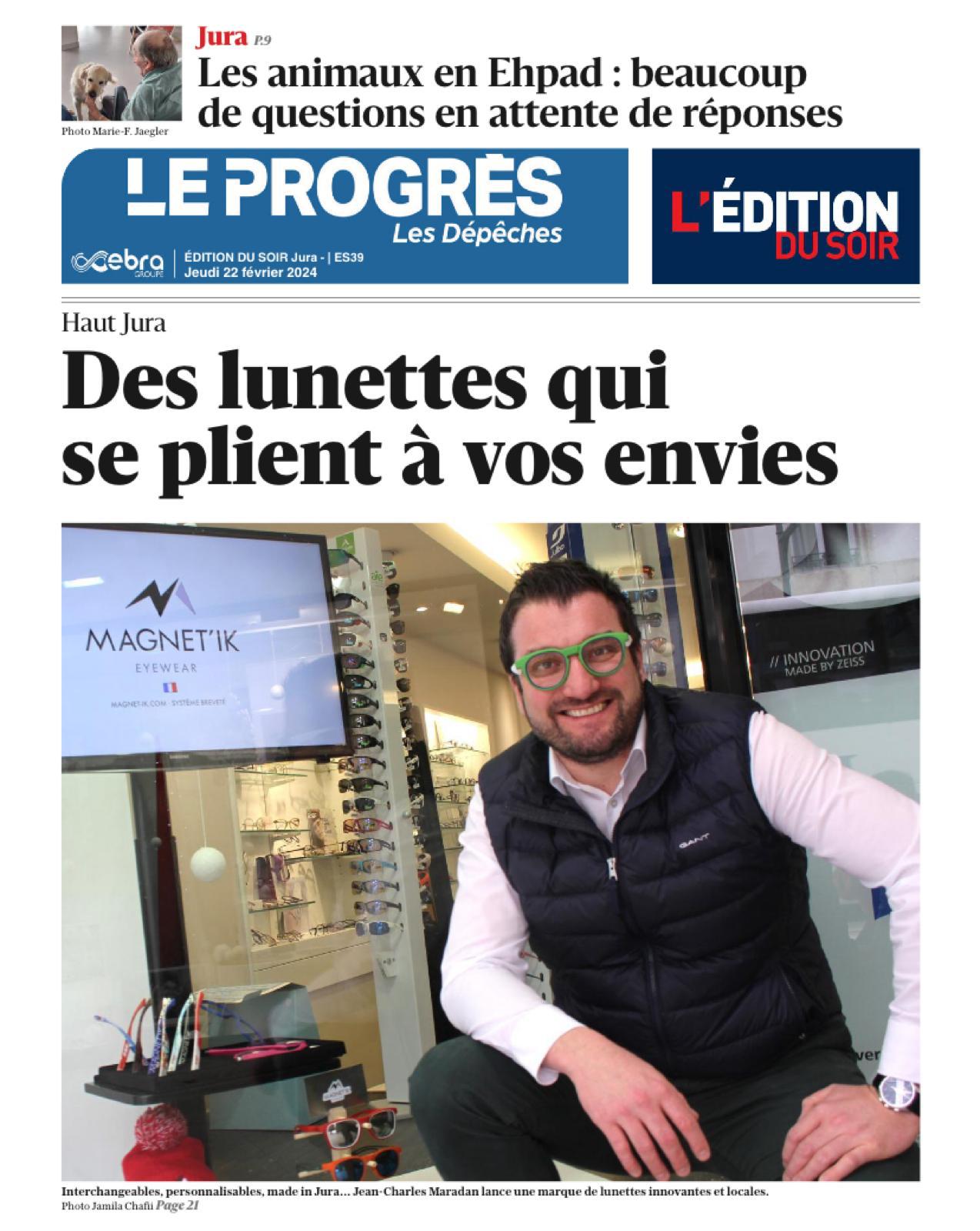 Article Magnet'ik - Le Progrès février 2024